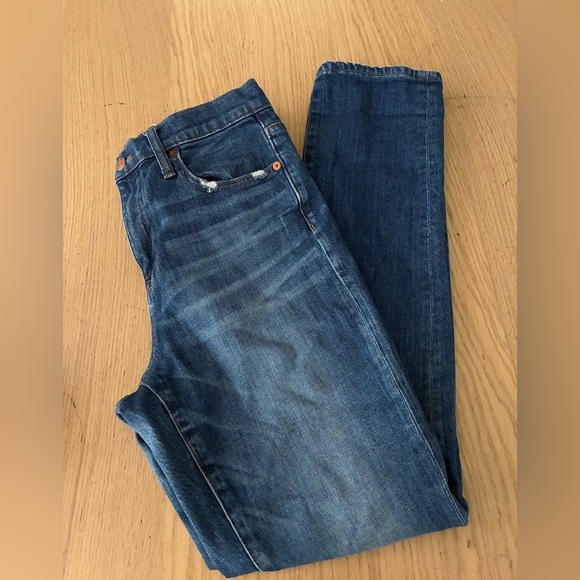 Madewell Women's Blue The High-Rise Slim Boyjean 26 - Picture 5 of 15